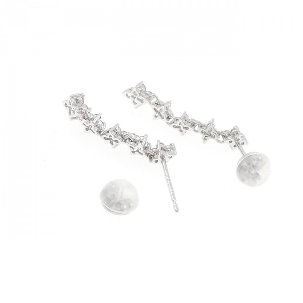 K18WG ダイヤモンド ピアス 0.32CT