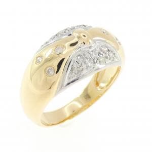 K18YG/K18WG ダイヤモンド リング 0.25CT
