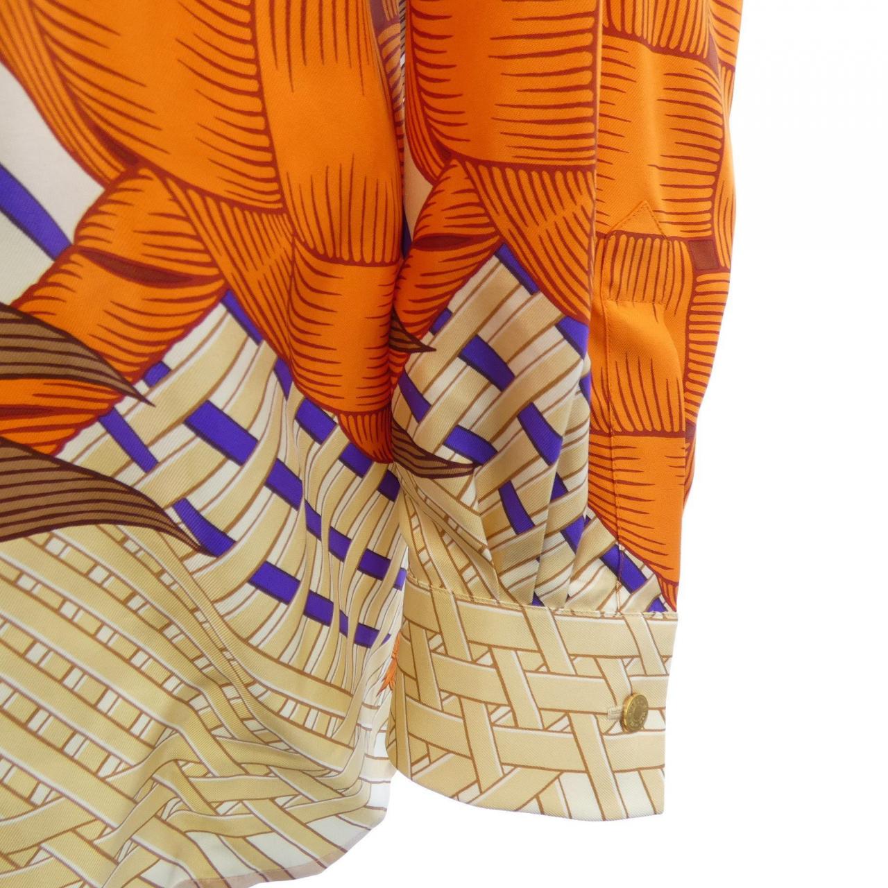 エルメス HERMES CHEMISE SUR MESURE シャツ