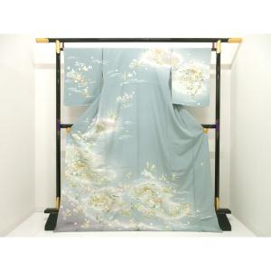 【未使用品】訪問着　友禅加工ボカシ染