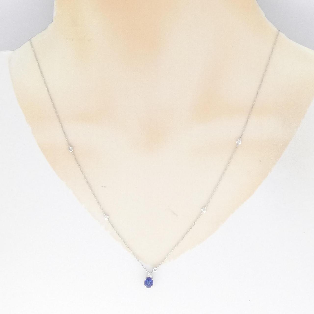 PT Sapphire Necklace 0.69CT