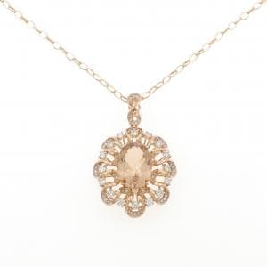 K18PG ベリル ネックレス 5.39CT
