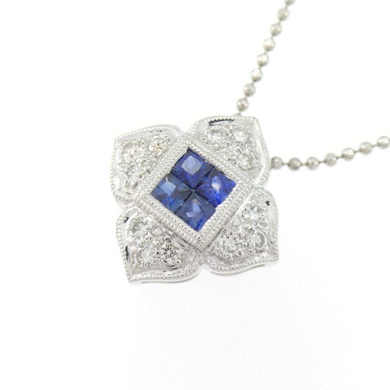 PT900/PT850 サファイヤ ネックレス 0.40CT
