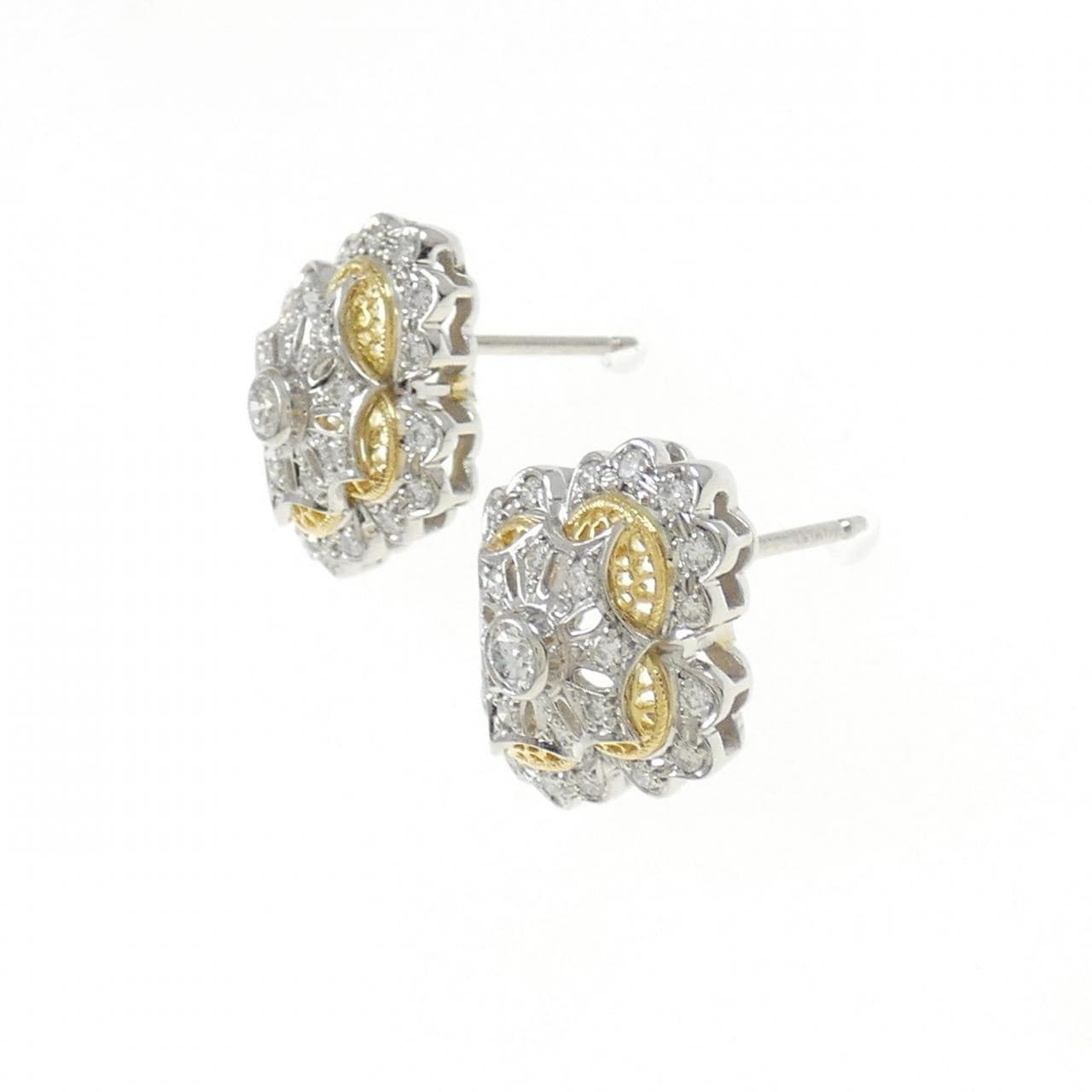 PT/K18YG Diamond earrings 0.72CT