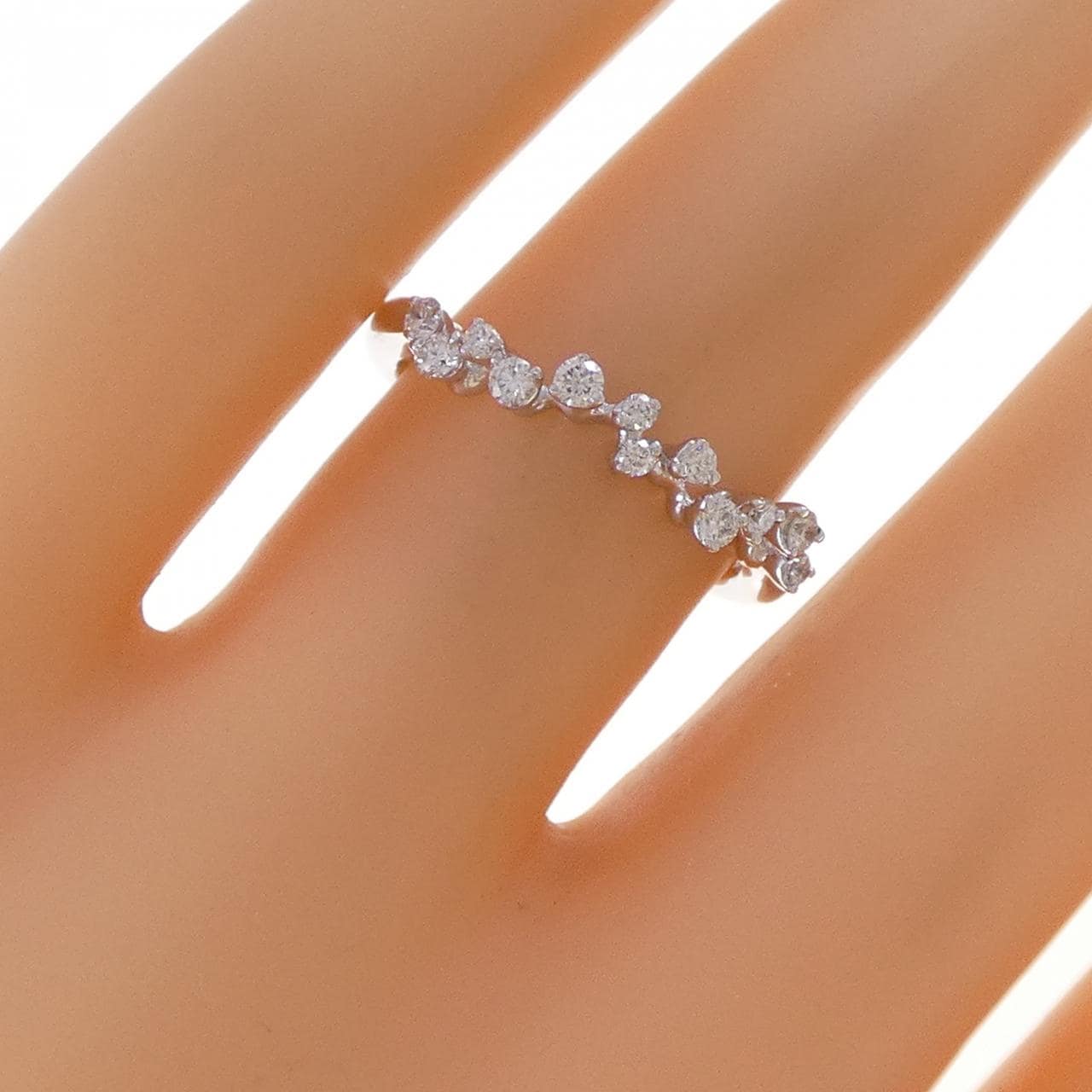 K18WG ダイヤモンド リング 0.21CT