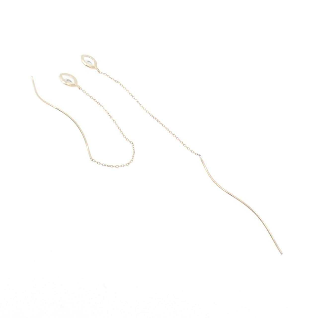 4゜C ブルートパーズ ピアス