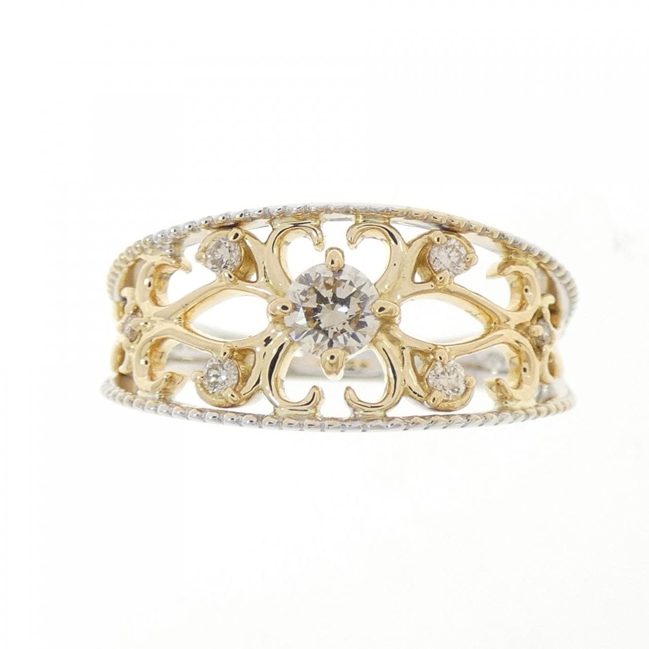 K18WG/K18YG ダイヤモンド リング 0.20CT