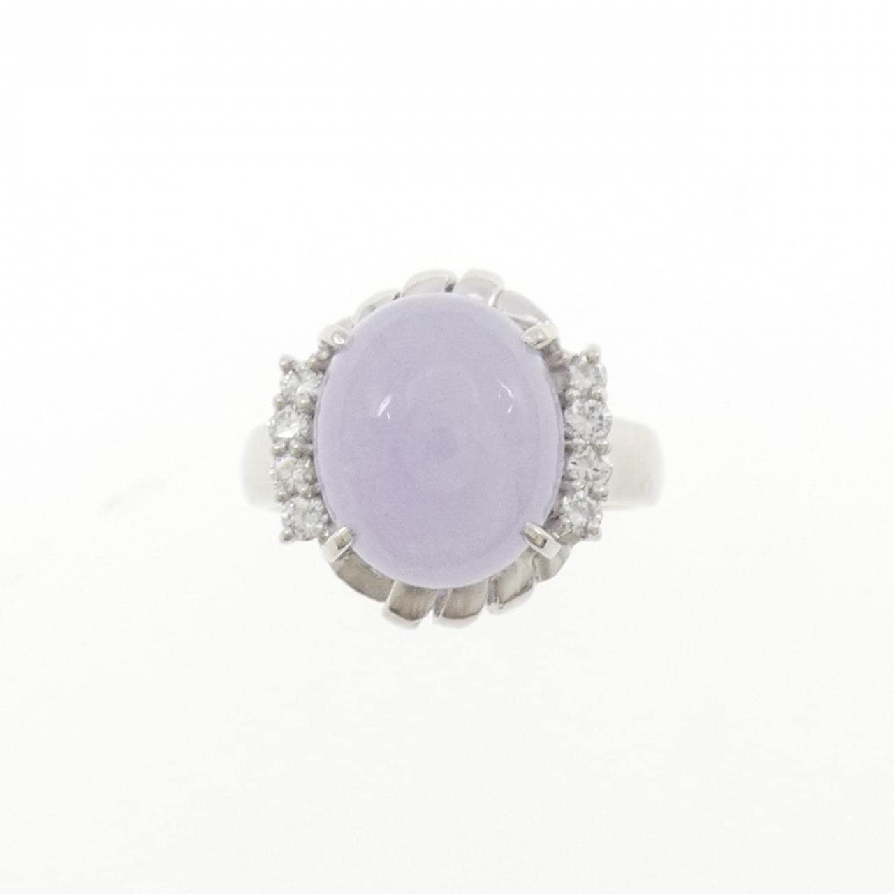 PT900 ラベンダーヒスイ リング 7.62CT