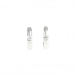 K18WG ダイヤモンド ピアス 0.12CT