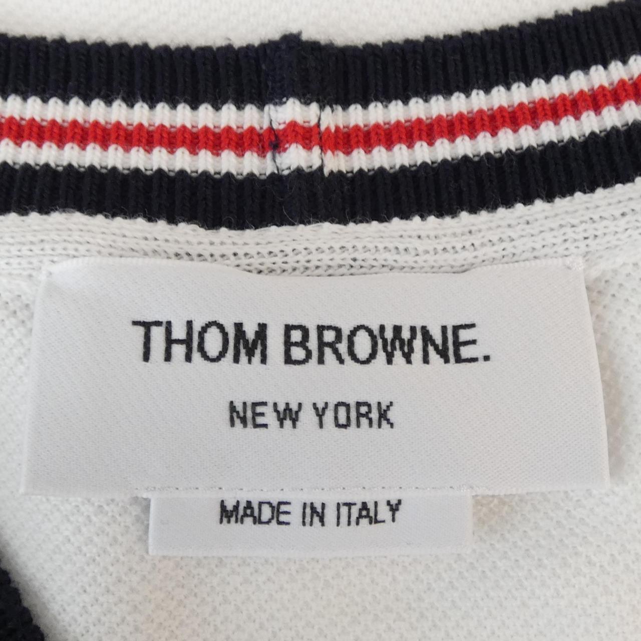トムブラウン THOM BROWNE クラシック ピケ ストライプVネック テニスドレス FJD108A ワンピース