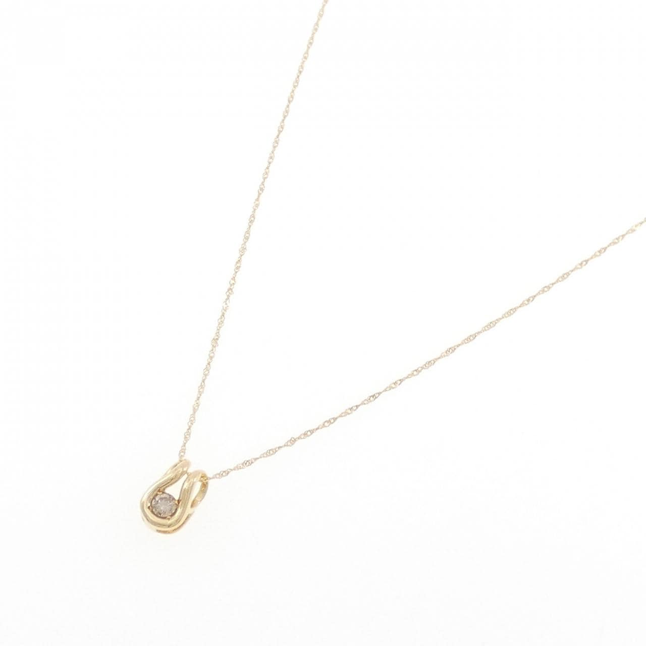 K18YG ダイヤモンド ネックレス 0.10CT
