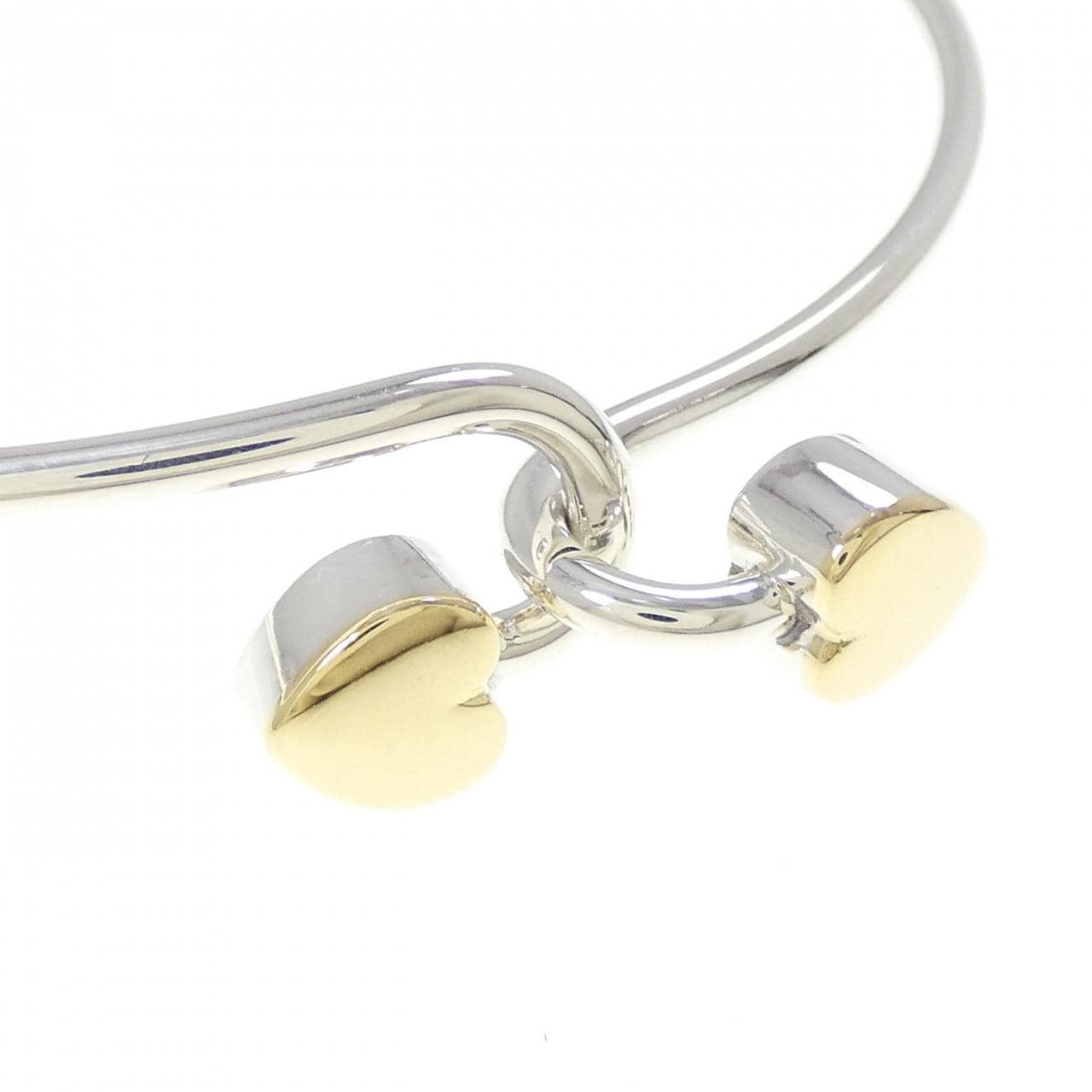 [vintage] TIFFANY Solid Double Heart手镯