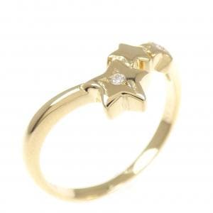 K18YG スター ダイヤモンド リング 0.01CT