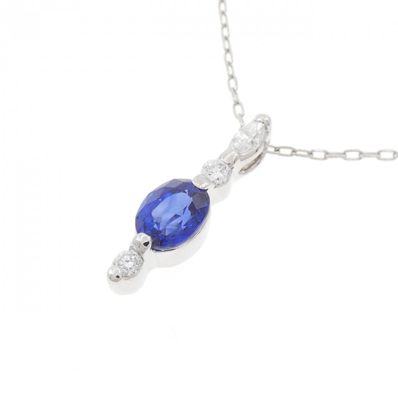 PT900/PT850 Sapphire Necklace 1.01CT
