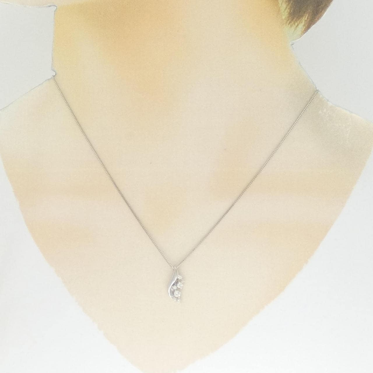 PT900/PT850 ダイヤモンド ネックレス 0.15CT