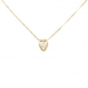 K18YG ハート ダイヤモンド ネックレス 0.19CT