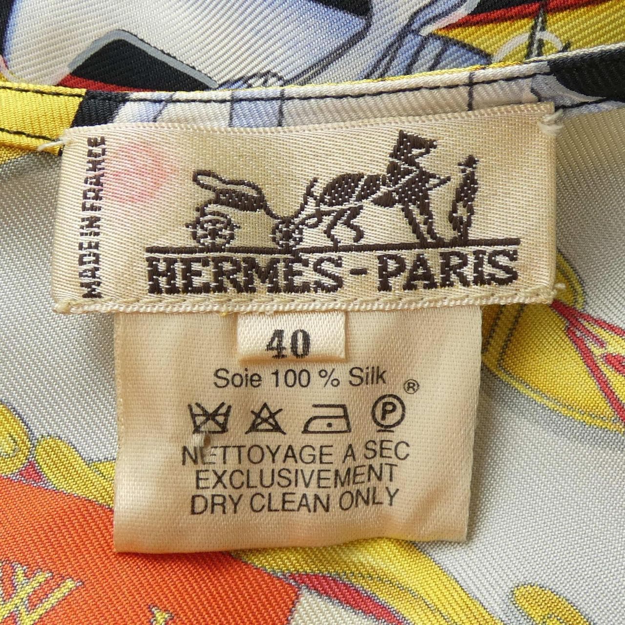 【ヴィンテージ】エルメス HERMES BREITLING ツイルレーヌ. トップス
