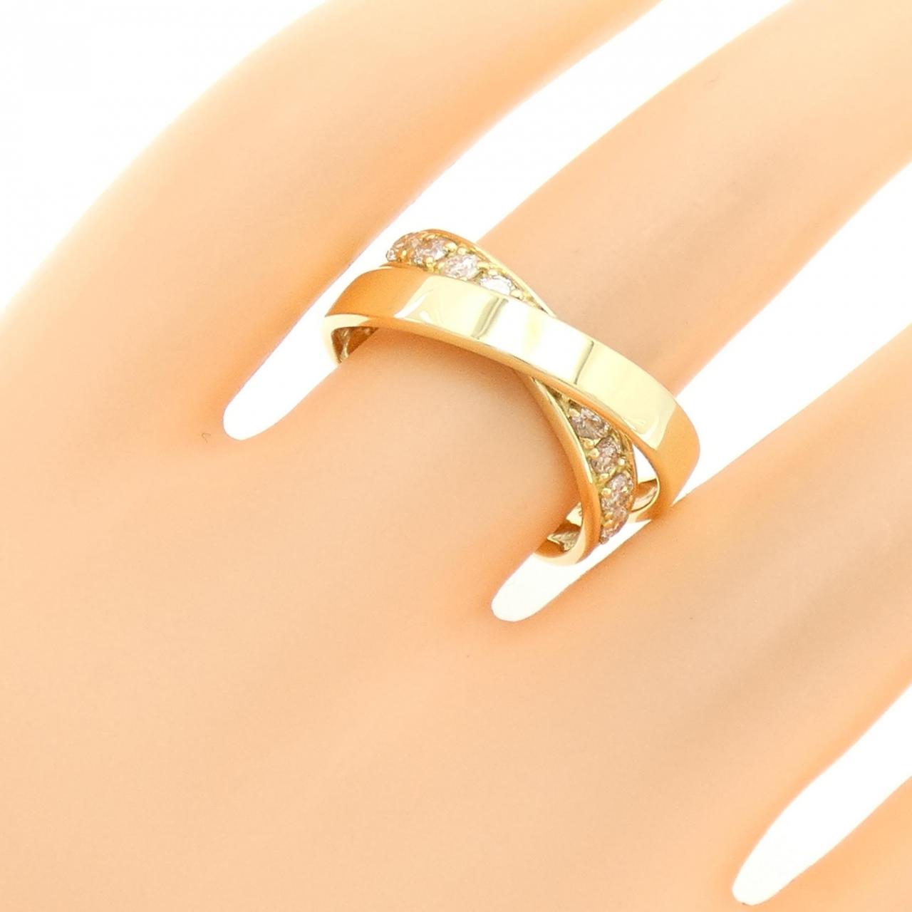 K18YG ダイヤモンド リング 0.50CT