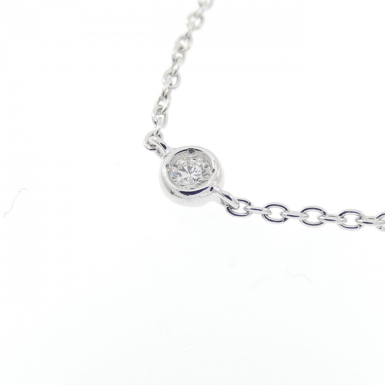 K18WG ダイヤモンド ネックレス 0.33CT