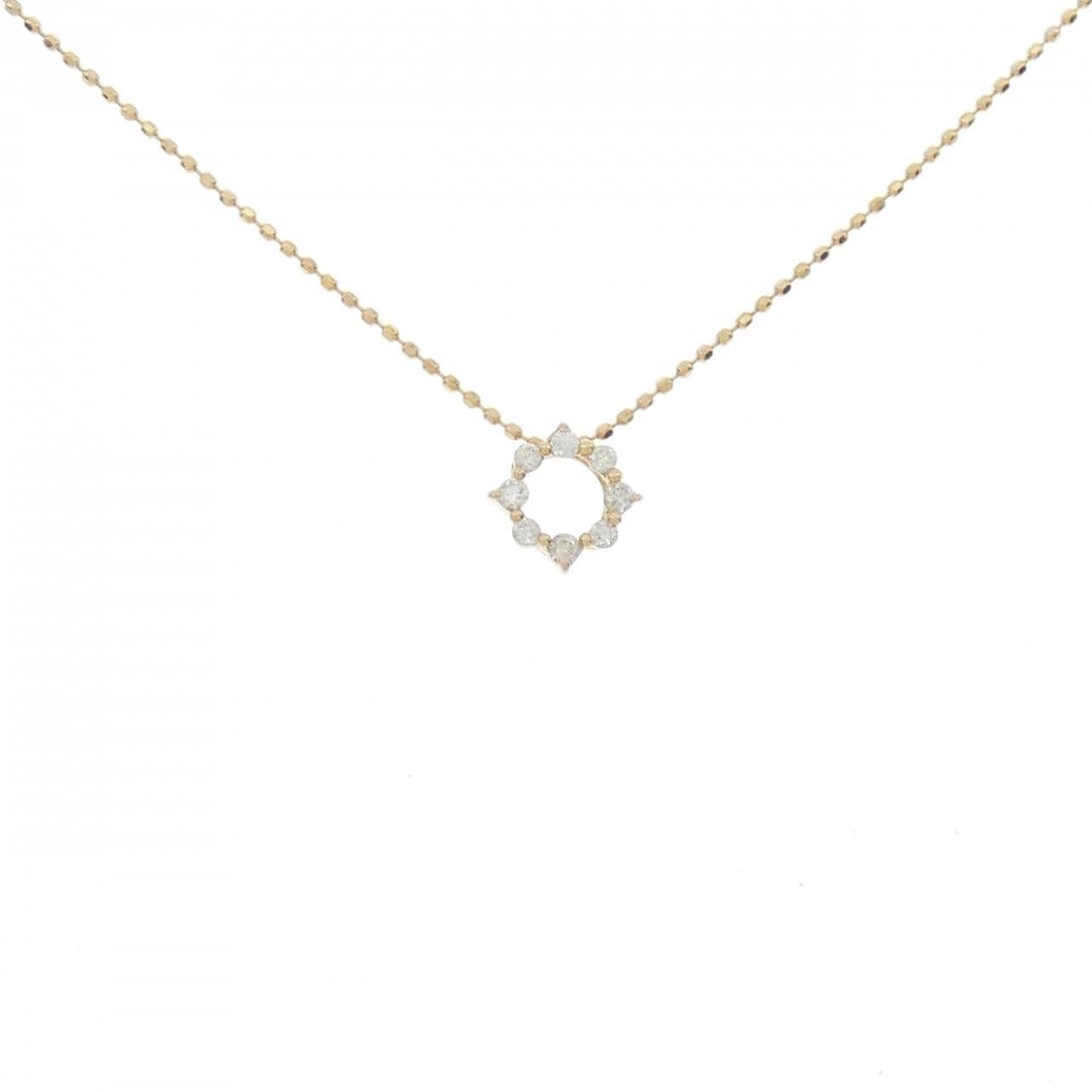 K18PG ダイヤモンド ネックレス 0.10CT