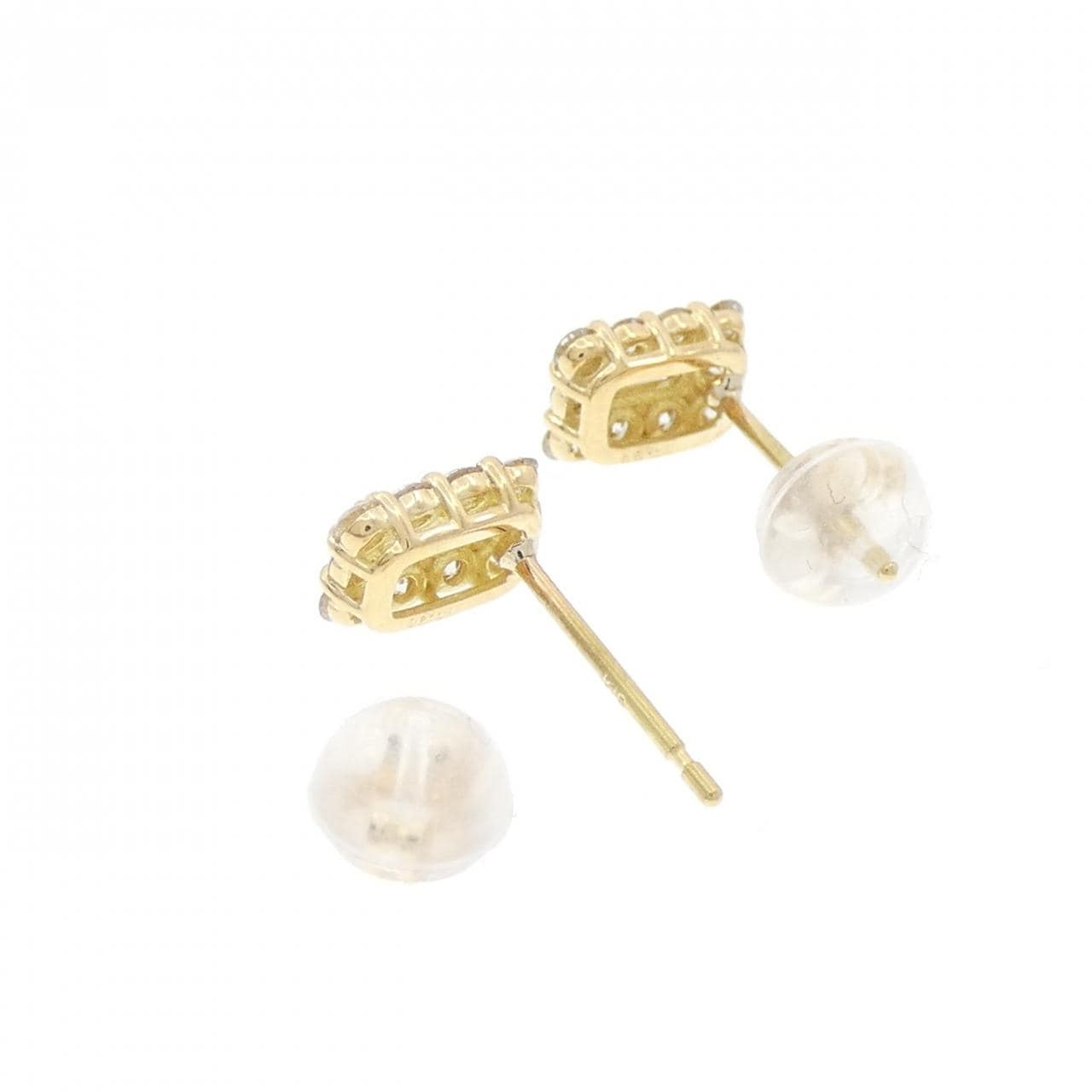 【新品】K18YG ダイヤモンド ピアス 0.40CT