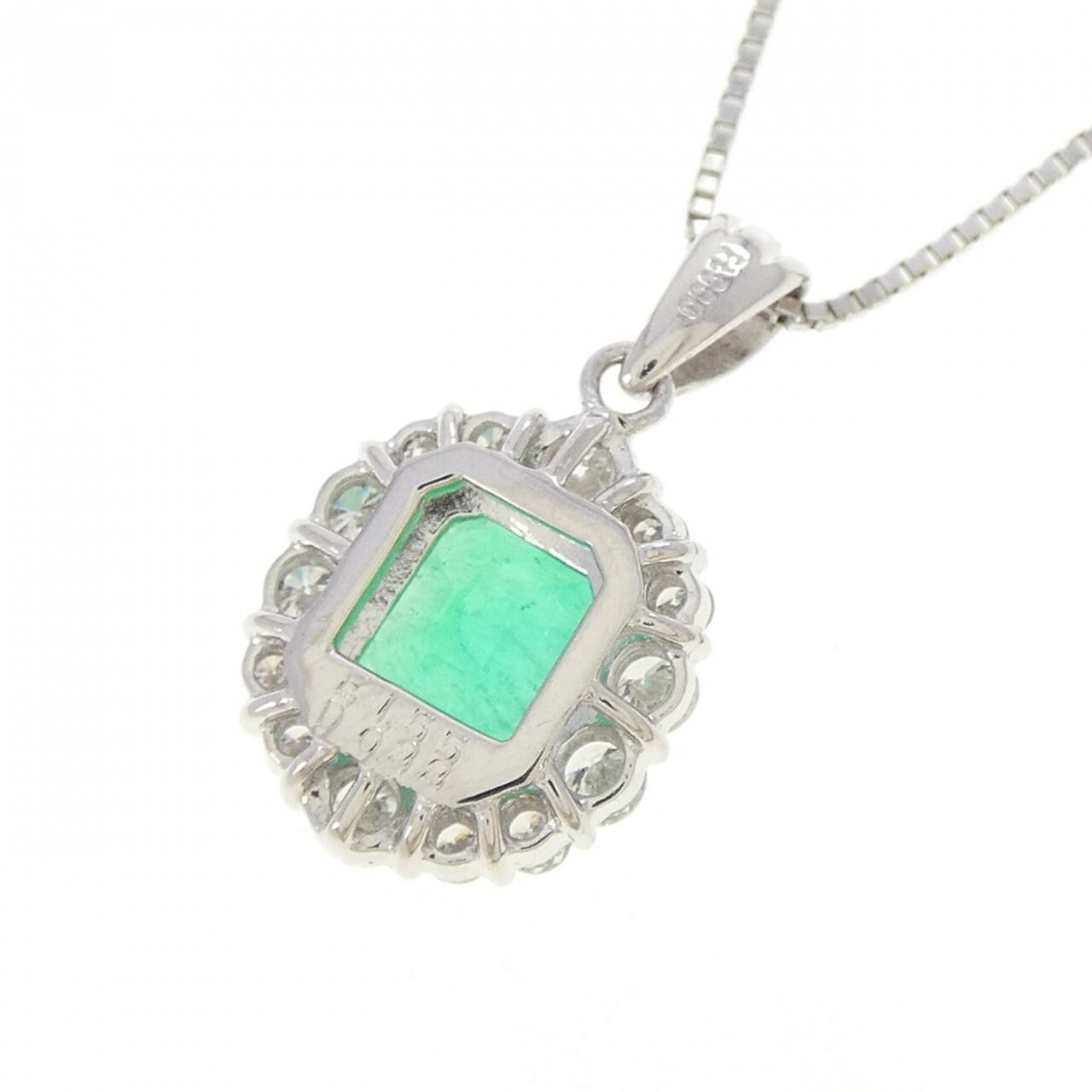 PT900/PT850 エメラルド ネックレス 1.55CT