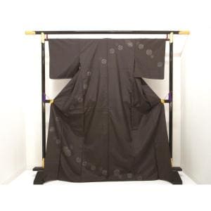 【未使用品】訪問着　身幅Ｌ寸【縞大島紬】