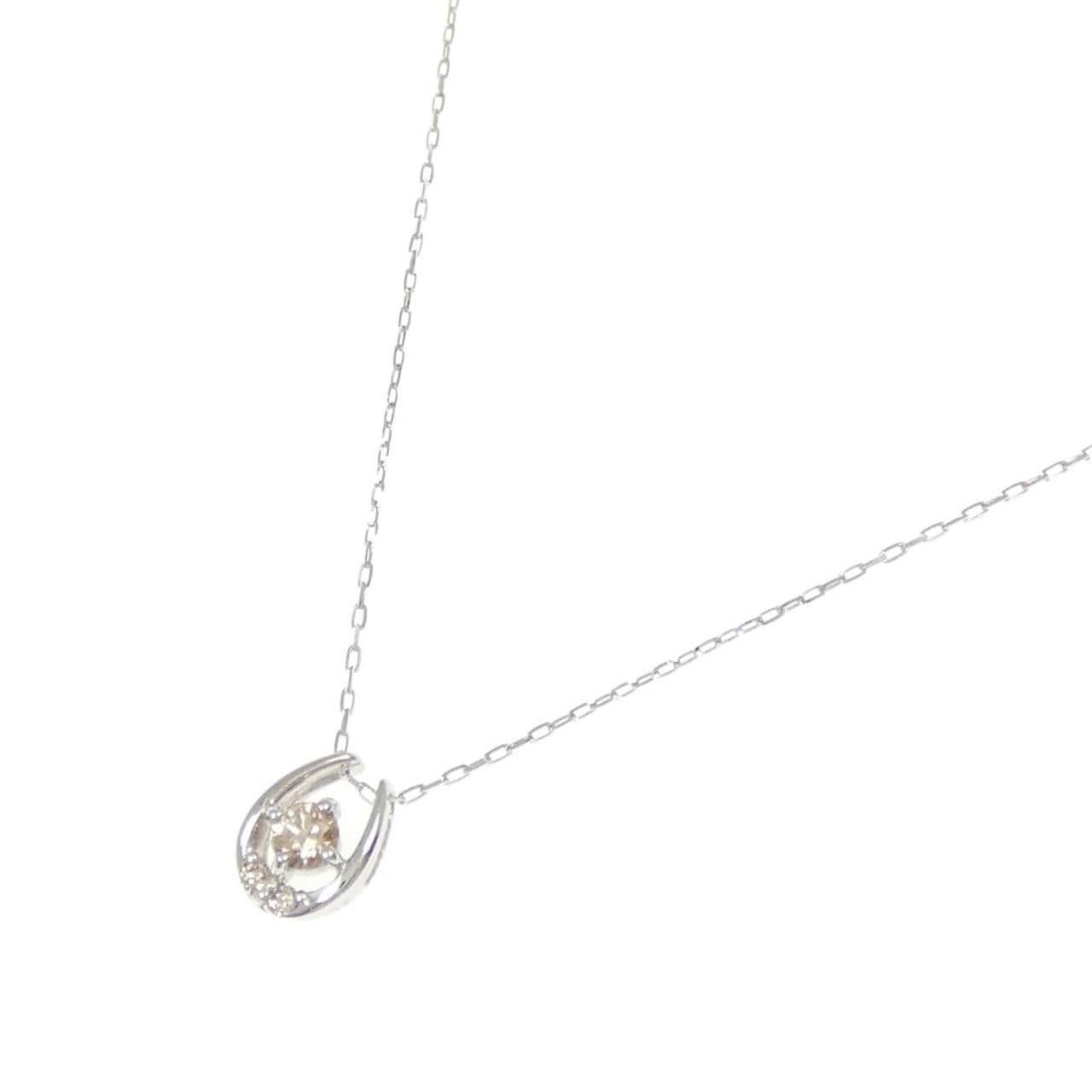 PT900 Diamond Necklace 0.10CT