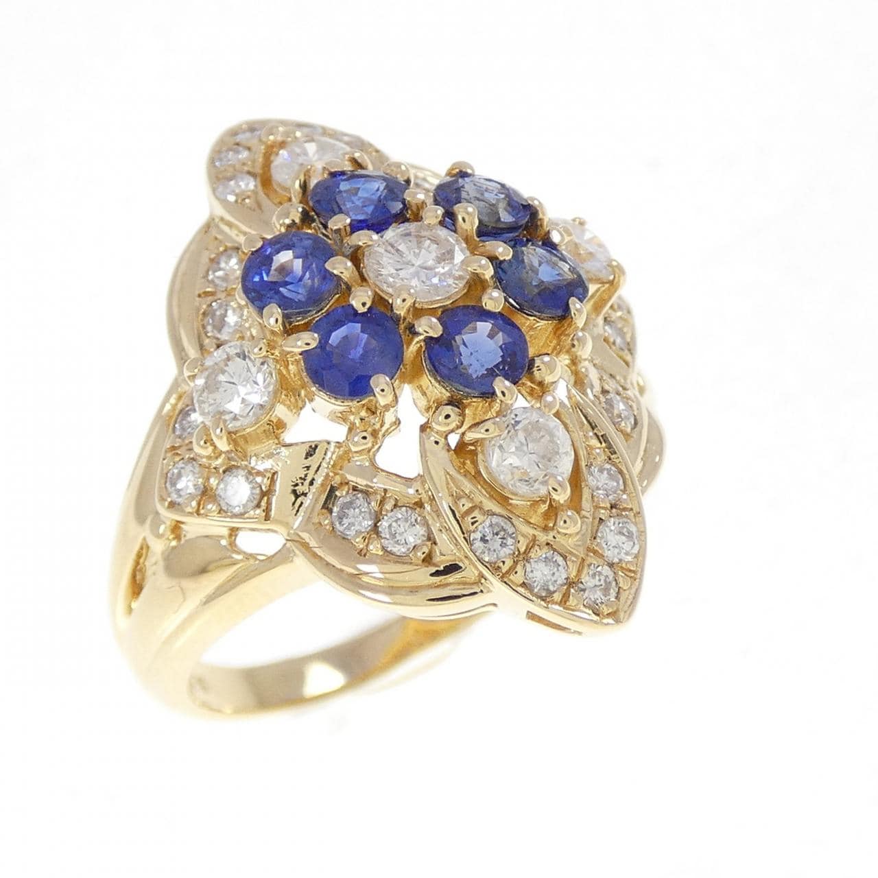 K18YG サファイヤ リング 0.93CT