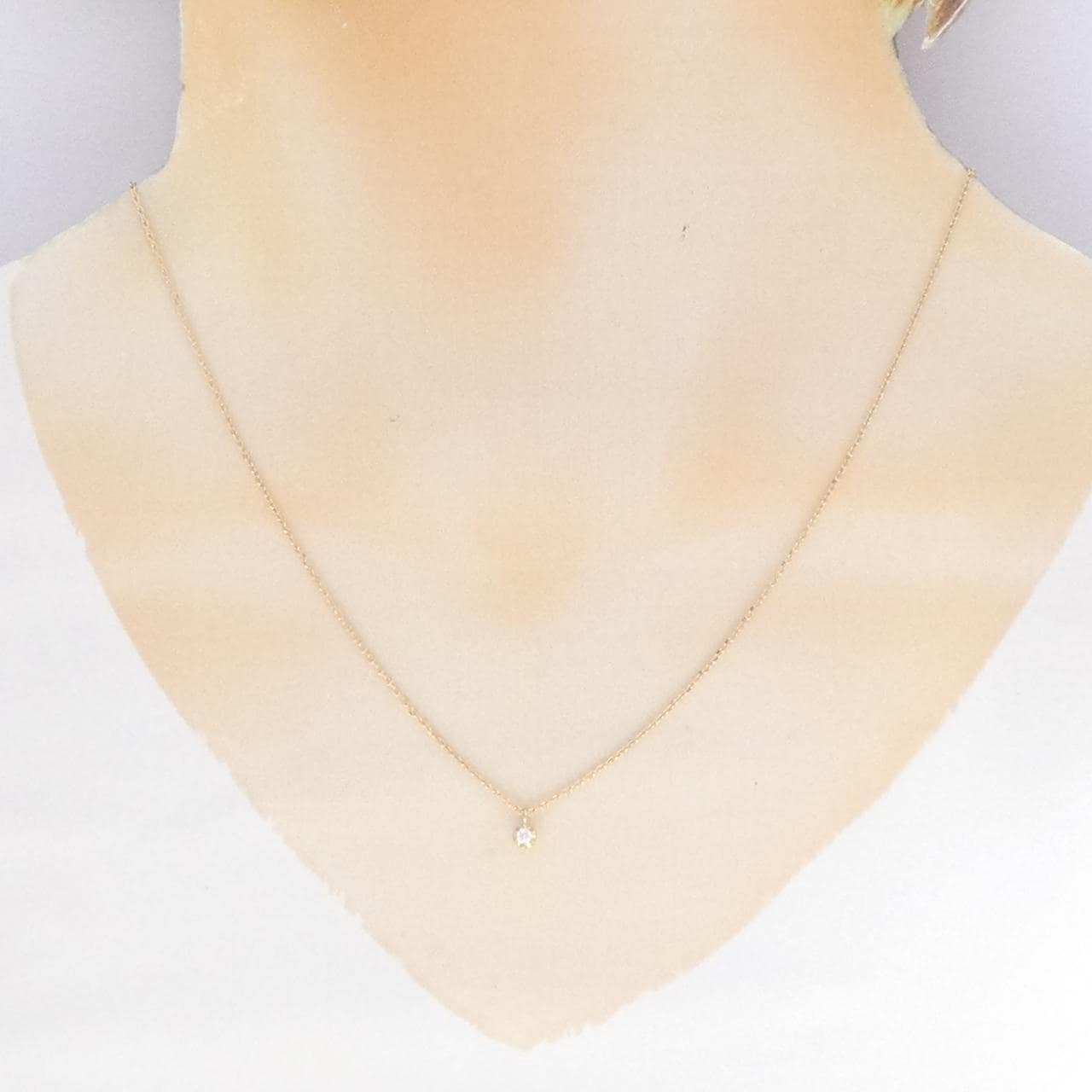 K18YG ダイヤモンド ネックレス 0.033CT