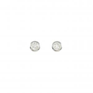 PT900 ソリティア ダイヤモンド ピアス 0.20CT