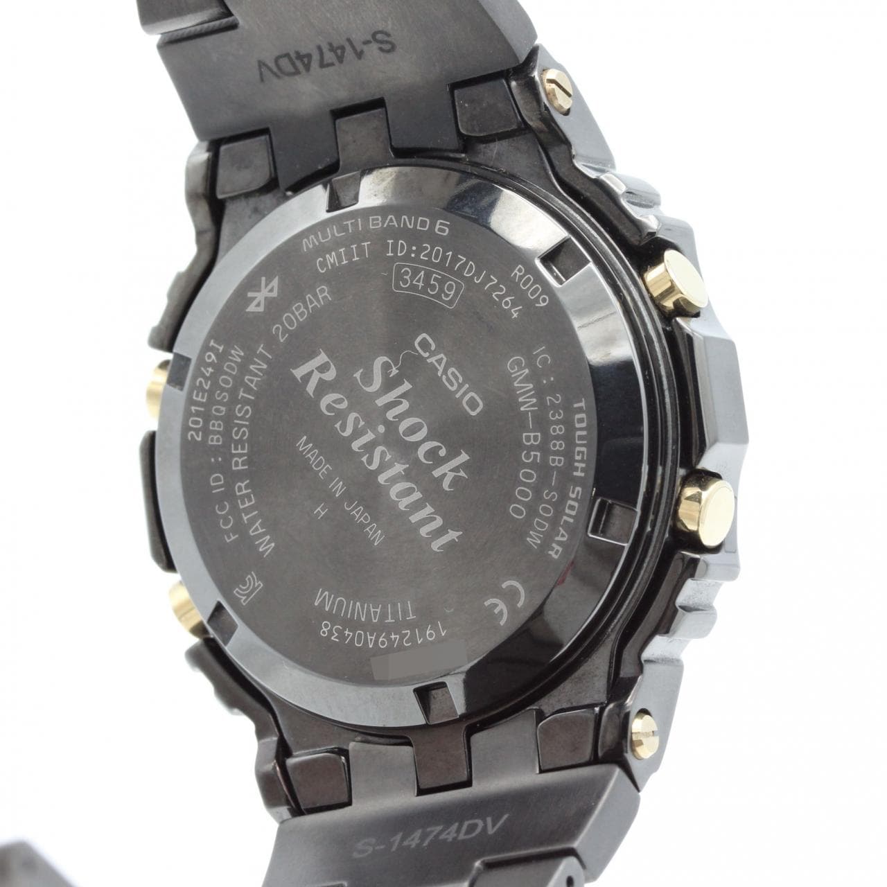 カシオ G-SHOCK 電波時計 GMW-B5000TCM-1JR TI ソーラークォーツ