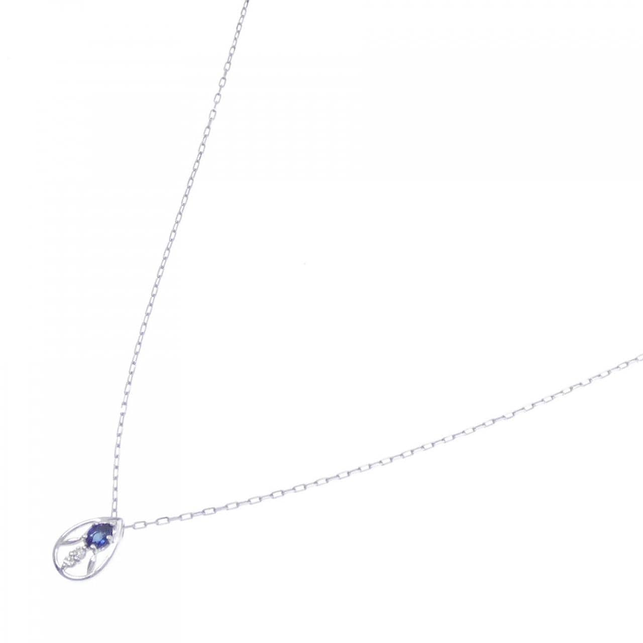 K10WG sapphire necklace
