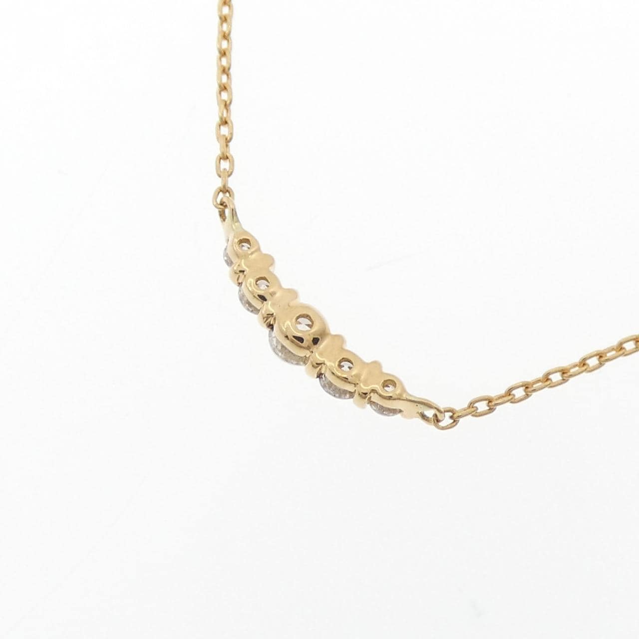 K18YG ダイヤモンド ネックレス 0.10CT