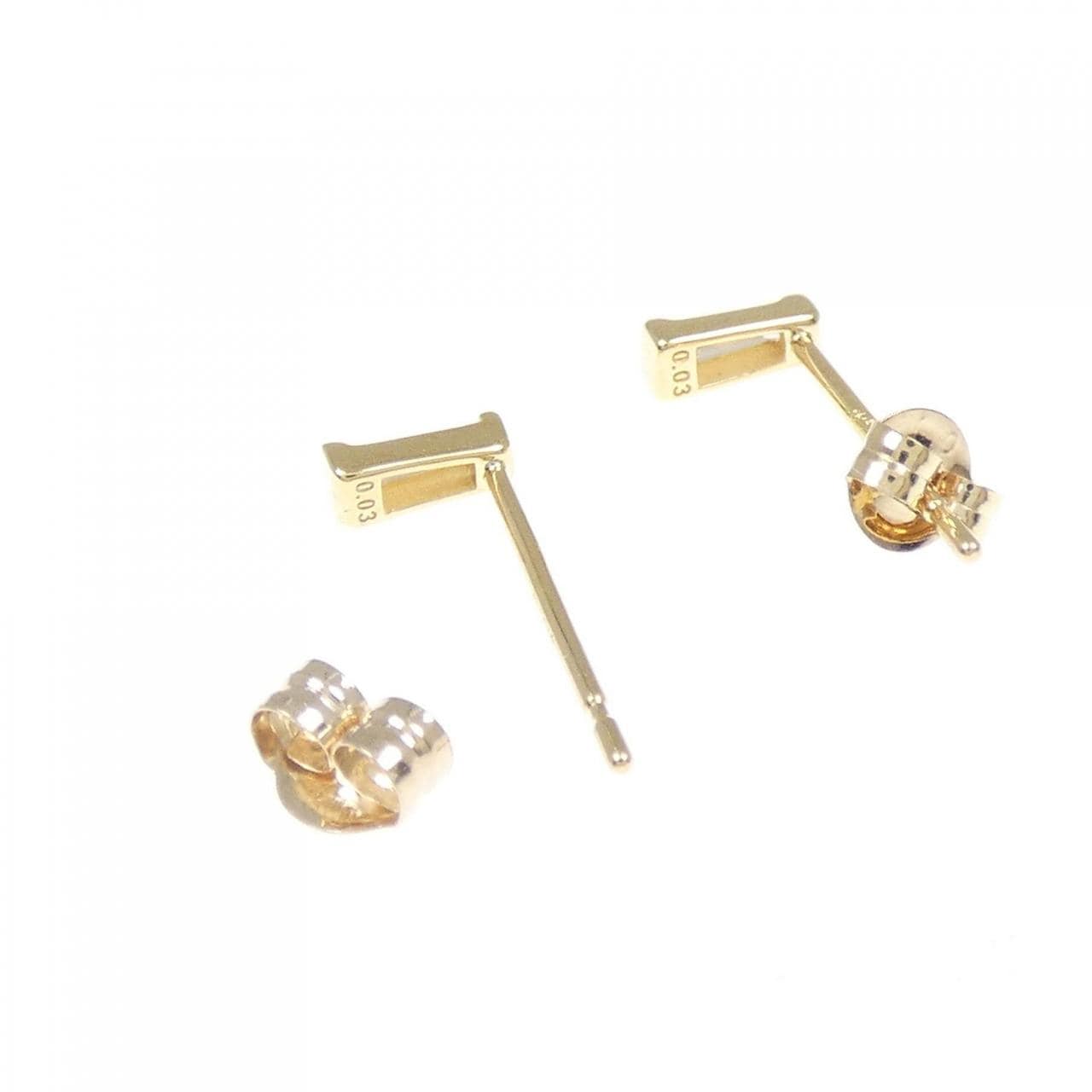 アガット ダイヤモンド ピアス 0.06CT