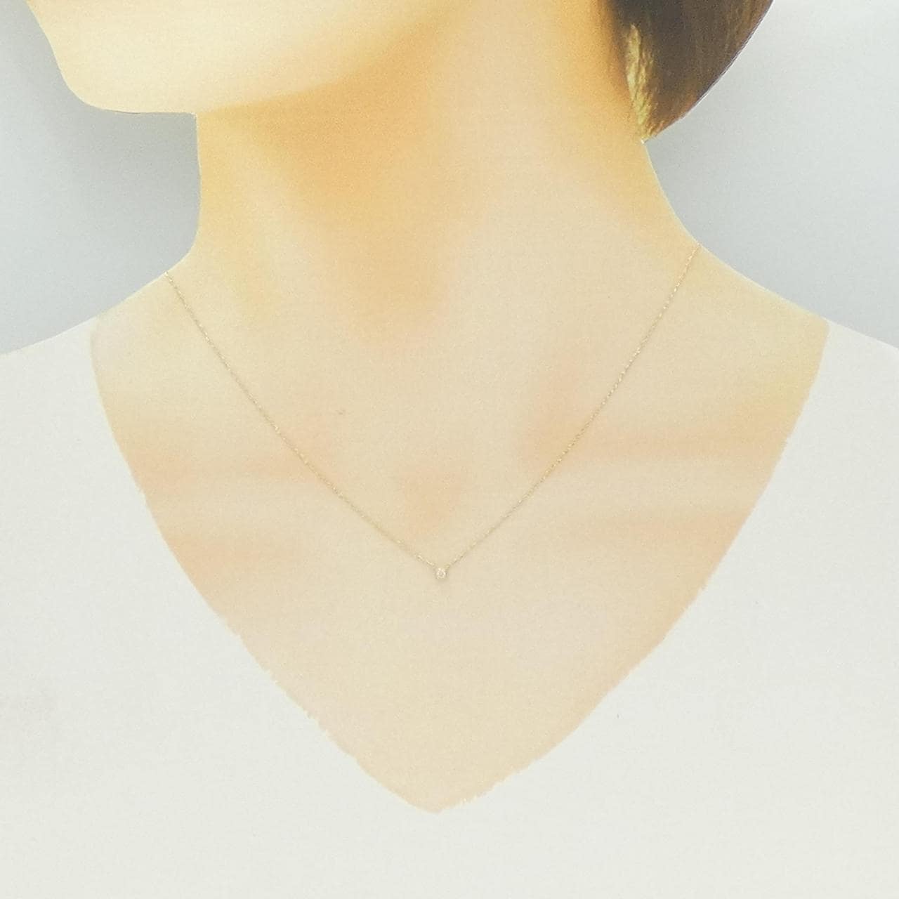 Agete钻石项链 0.03CT