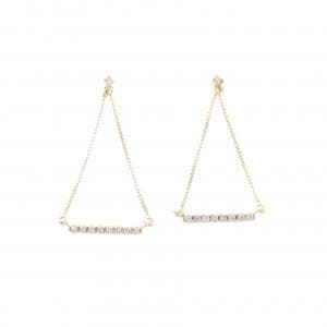 K10YG ダイヤモンド ピアス 0.06CT