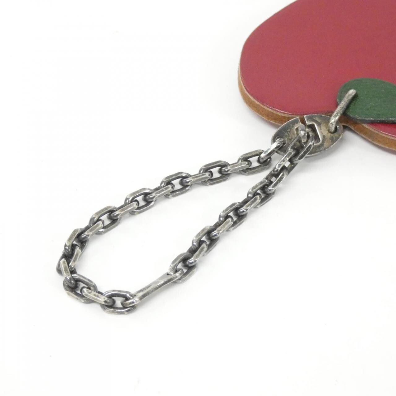 エルメス POMME フルーツ ポルト クレ 027890CA キーホルダー