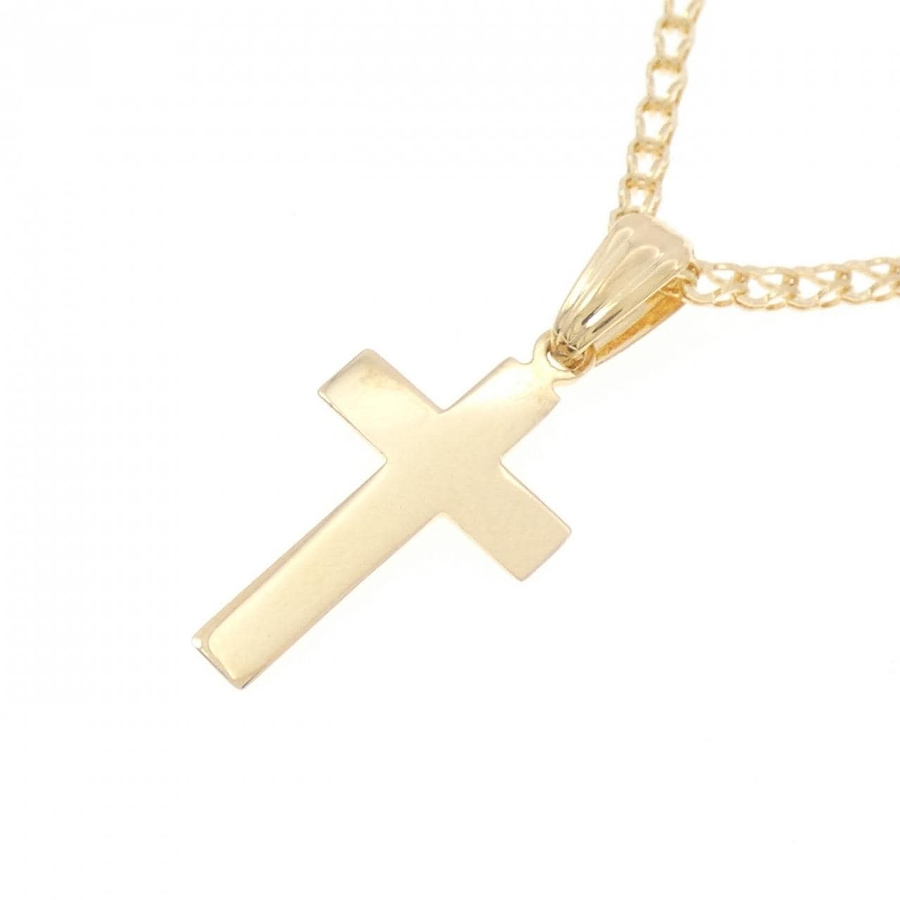 K18YG クロス ネックレス