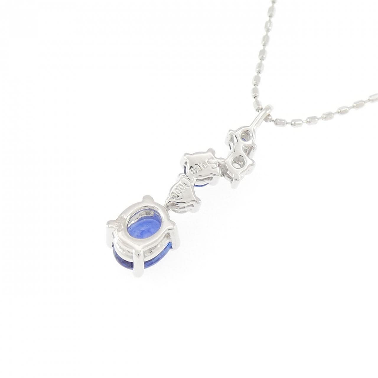 K18WG サファイヤ ネックレス 0.58CT