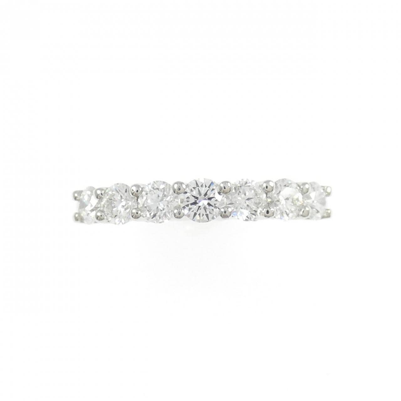 PT950 ハーフエタニティ ダイヤモンド リング 0.85CT