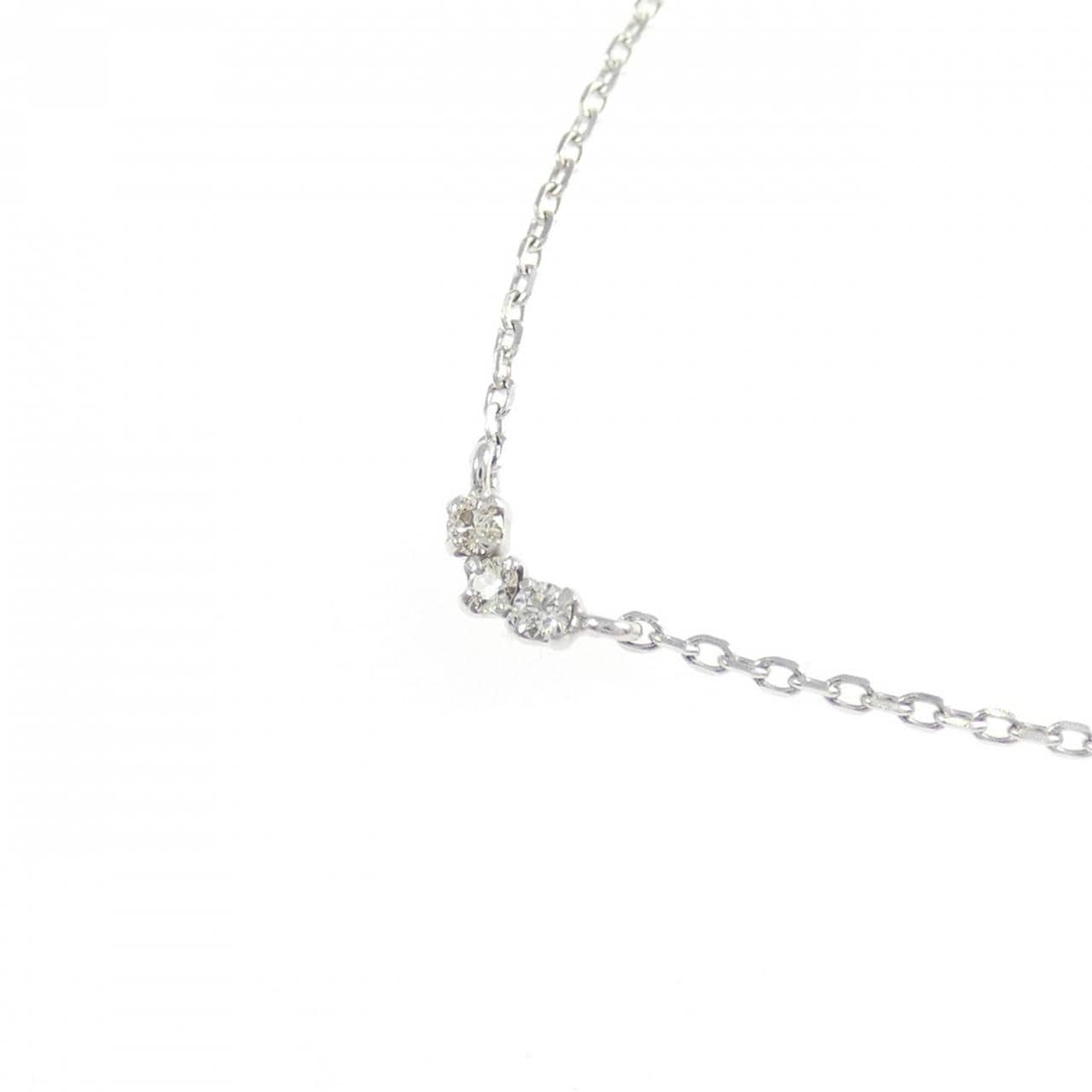 K10WG ダイヤモンド ネックレス 0.03CT