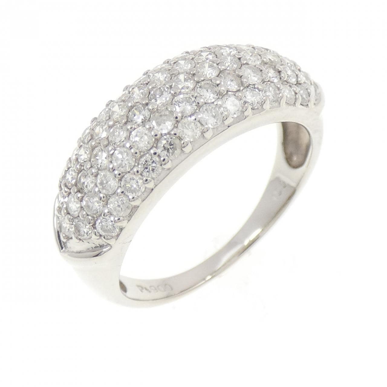 PT900 パヴェ ダイヤモンド リング 1.00CT