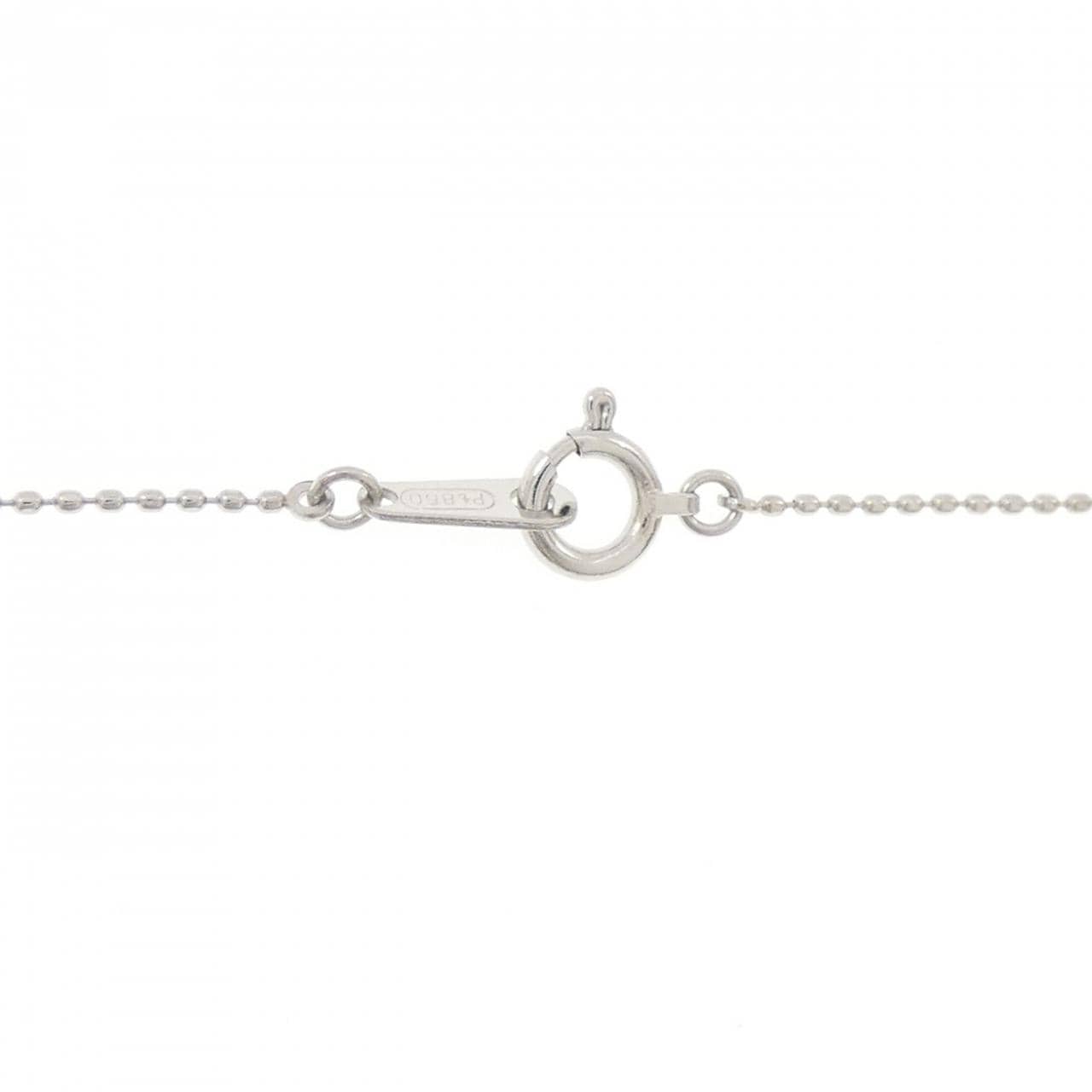 PT/PT850 フラワー ダイヤモンド ネックレス 0.08CT