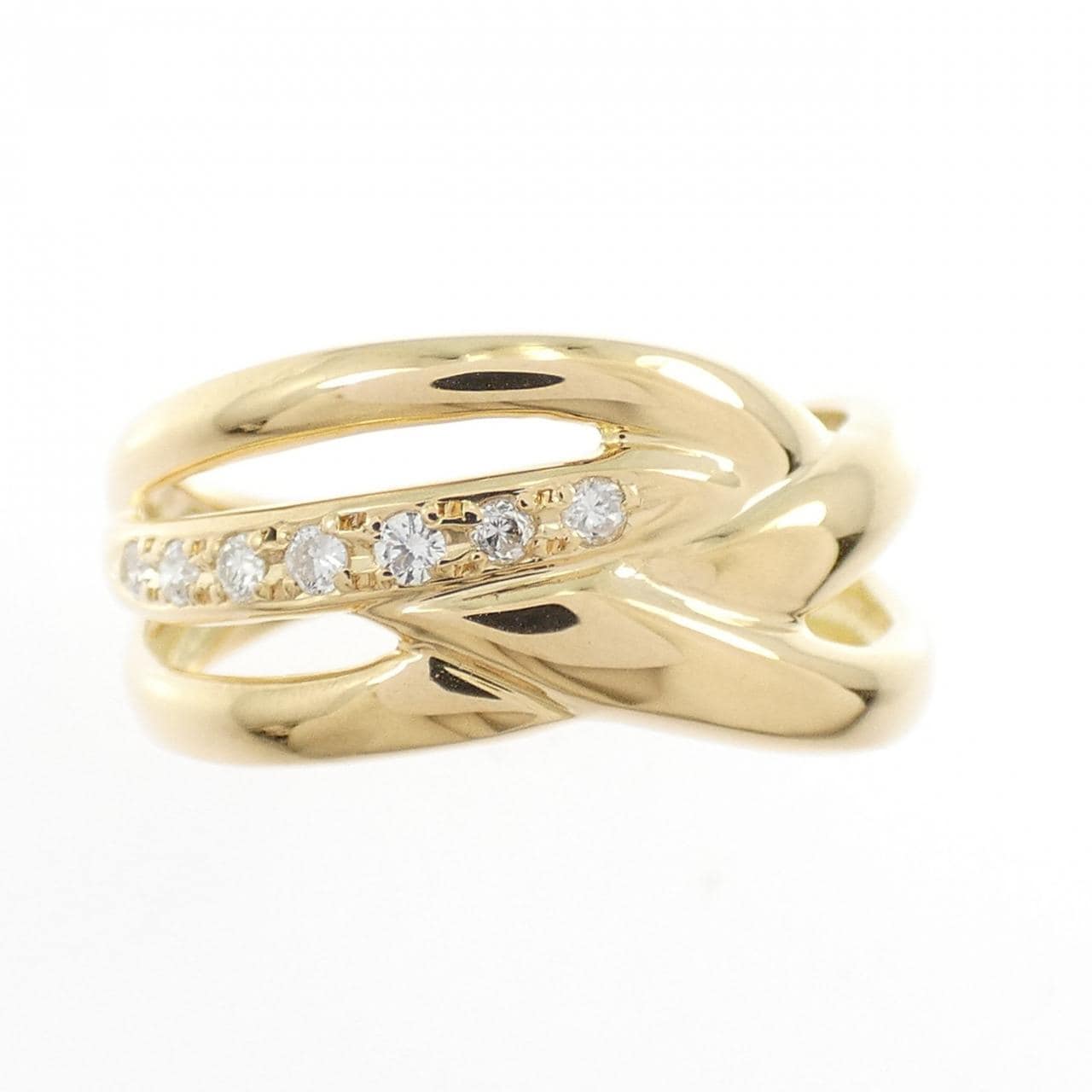 K18YG ダイヤモンド リング 0.08CT