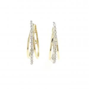 K18YG/K18WG ダイヤモンド ピアス 0.30CT
