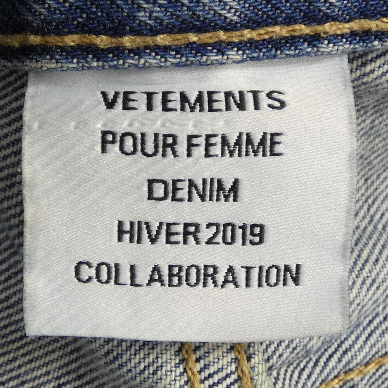 ヴェトモン VETEMENTS WAH19PA105/LEVI'S ジーンズ