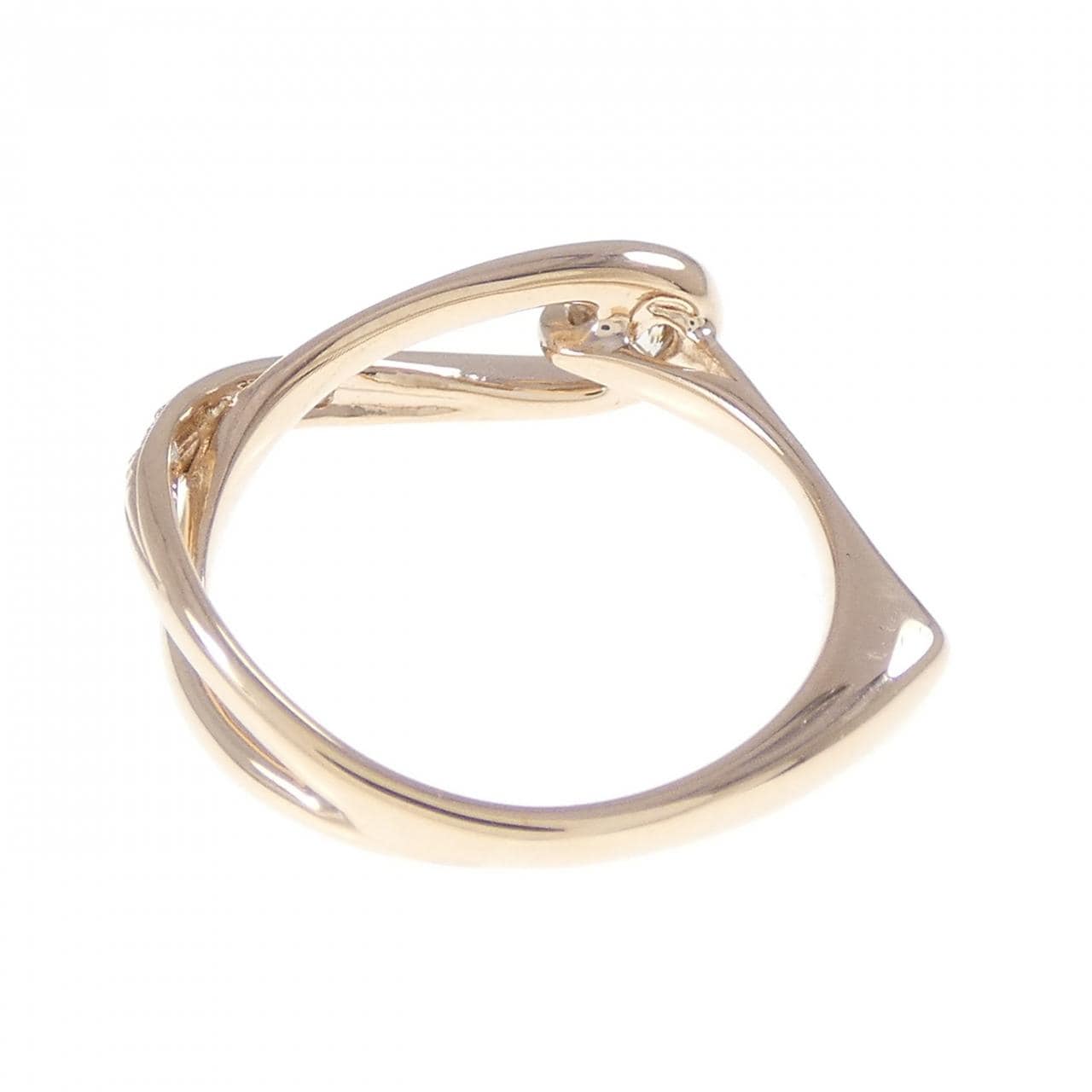 K18PG ダイヤモンド ピンキー リング 0.21CT