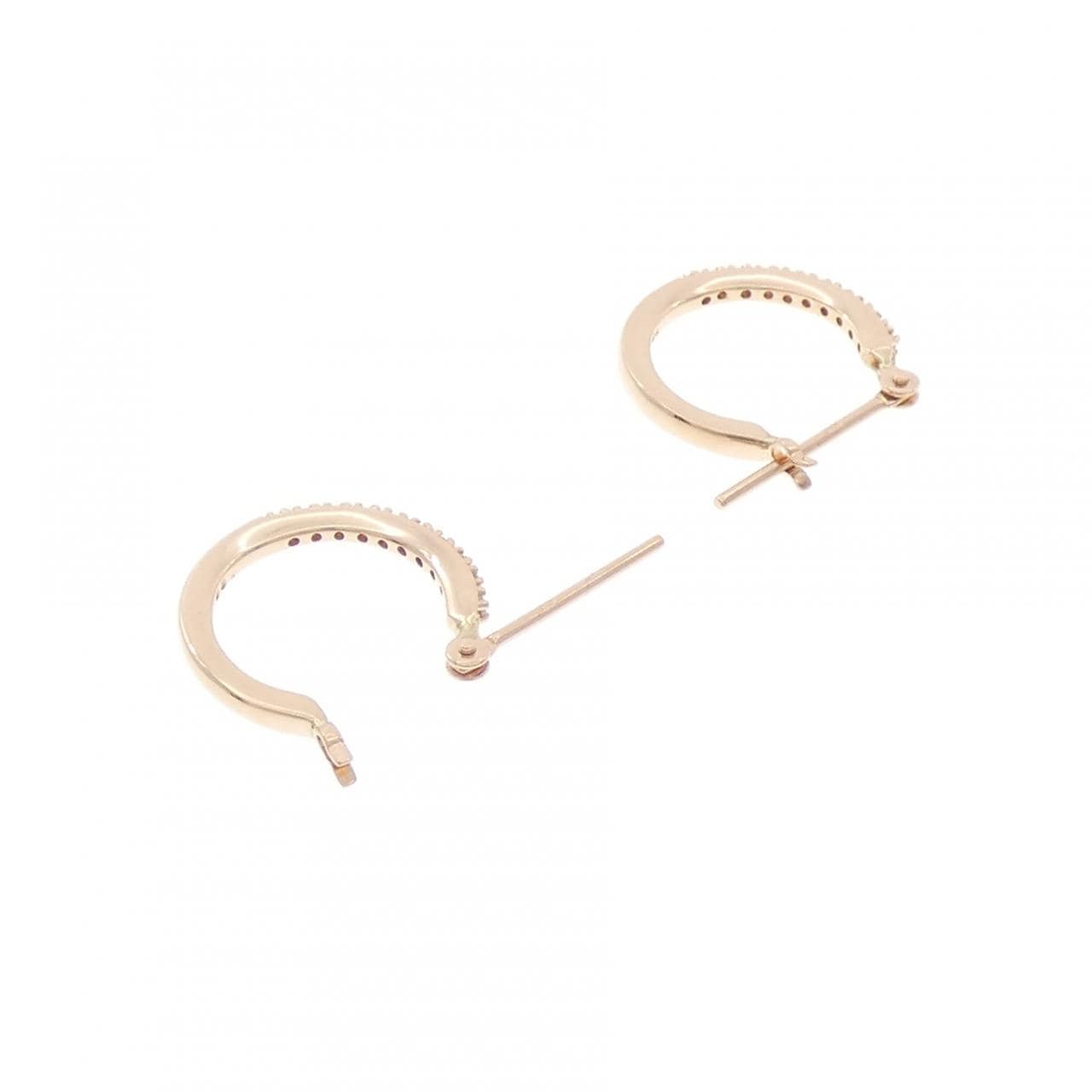 K10PG ダイヤモンド ピアス 0.08CT