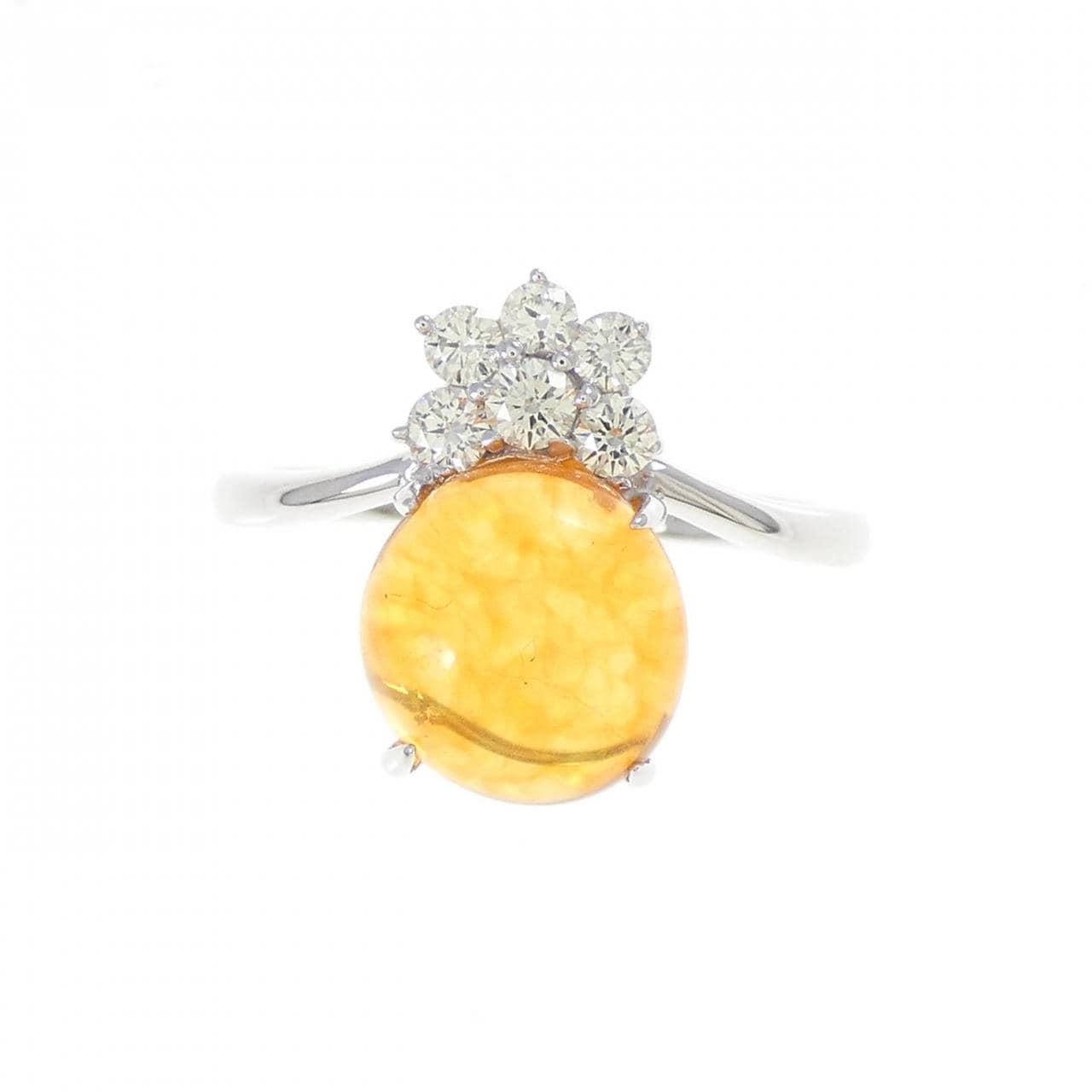 K18WG オパール リング 2.73CT